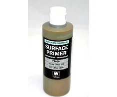 Vallejo U.S. Alyvuogių lašinukai 200 ml. Vallejo Surface Primer universalus akrilo gruntas