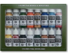 Vallejo Vallejo: 70.101 – Modelio spalva – Figūra – „Folkestone Basics“ (16 x 18 ml)