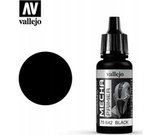 Vallejo Vallejo 70.642, Bazinis dažų gruntas, Plastikas, Paruoštas maišymas, Juoda, Satinas, Butelis