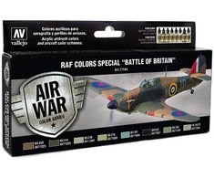 Vallejo Vallejo: 71.144 - Model Air - Air War - RAF spalvos - Specialusis „Britanijos mūšis“ (8x18 ml)