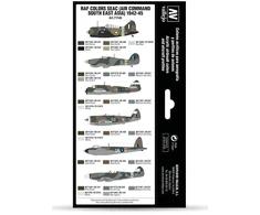 Vallejo Vallejo: 71.146 - Model Air - Air War - RAF Colors - Seac 1942-1945 - Air Command South East Asia (8x18 ml)