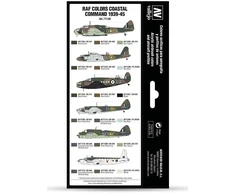 Vallejo Vallejo: 71.148 - Model Air - Air War - RAF Colors - Coastal Command 1939-45 (8x18 ml)