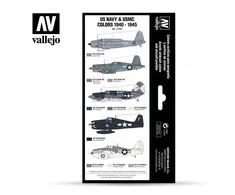 Vallejo Vallejo: 71.157 - Model Air - Air War - US Navy &amp; USMC Colors 1940-1945 (8x18 ml)