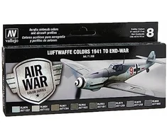 Vallejo Vallejo: 71.166 - Model Air - Air War - Liuftvafės spalvos - 1941 m. iki karo pabaigos (8x18 ml)