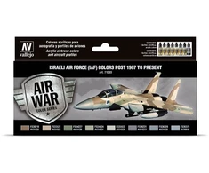 Vallejo Vallejo: 71.203 – Model Air – Air War – Izraelio oro pajėgos (IAF) Spalvos nuo 1967 m. iki šių dienų (8x18 ml)