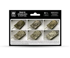 Vallejo Vallejo: 71.209 - Model Air - AFV - JAV modernios dykumos spalvos (6x18 ml)