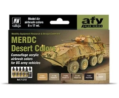Vallejo Vallejo: 71.212 – Model Air – AFV – MERDC dykumos spalvos (6x18 ml)