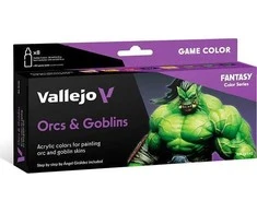 Vallejo Vallejo: 72.192 – Žaidimo spalva – Orkai ir goblinai (8x18 ml)