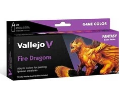 Vallejo: 72.196 – Žaidimo spalva – Ugniniai drakonai (8x18 ml)