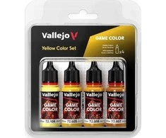 Vallejo Vallejo: 72.378 - Žaidimo spalva - Geltonos spalvos rinkinys 4 x (18 ml)