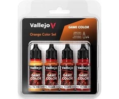 Vallejo Vallejo: 72.381 - Žaidimo spalva - Oranžinės spalvos rinkinys 4 x (18 ml)