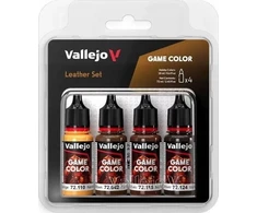 Vallejo Vallejo: 72.385 - Žaidimo spalva - Odinis rinkinys 4 x (18 ml)