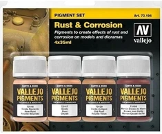 Vallejo Vallejo: 73.194 – Pigmentų rinkinys – Rūdys ir korozija (4x35 ml)