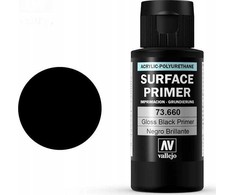 Vallejo Vallejo: 73.660 - Paviršiaus gruntai - Blizgi juoda spalva (60 ml)