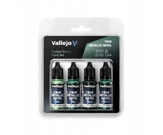 Vallejo Vallejo: 77.257 – True Metallic Metal – Prieblandos žalios dažų rinkinys