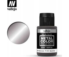 Vallejo Vallejo: 77.721 - Metalo spalva - Deginta geležis (32 ml)