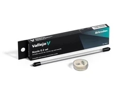 Vallejo : Aerografo - 0,2 pilnas adatos + purkštuko / adatos gaubtelio rinkinys (Innovator &amp; Profinish) (2030778)
