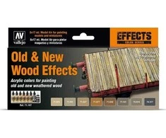 Vallejo Vallejo: Model Air - Old &amp; New Wood Effects 8x 17 mm