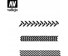 Vallejo Vallejo: Trafaretai – padangų žymėjimas