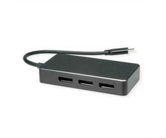 Adapteris AV Value VALUE Adapteris USB tipo C -DP Daugiakanalis, 3x DP, 4K, V/M