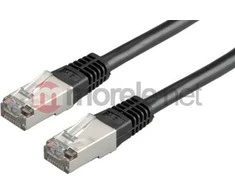 VALUE Kabelis krosowy PatchCord S/FTP (PiMF) Kat.6 0,5m juoda