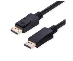 Value VALUE Kabelis DisplayPort, v2.1, 10K@60Hz, 40Gbit/s, UHBR10, DP-DP, M/M, juoda, 2 m