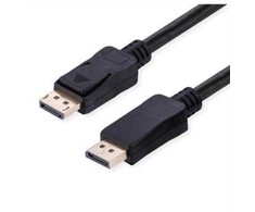 VALUE DisplayPort kabelis, v2.1, 16K@60Hz, 80Gbit/s, UHBR20, DP-DP, M/M, juodas, 5 m