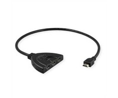 Šakotuvas „Value“ HDMI komutatorius, 3x1, 4K60Hz