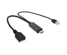 Adapteris AV Value VALUE Laidinis adapteris, v1.2, HDMI M - DP F