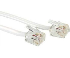 Sonstige Value Flat RJ11 6P4C laidas, pilkas, 6 m
