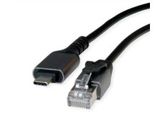 VALUE USB 3.2 Gen 2 kabelio konverteris į Gigabit Ethernet, juodas, 1,5 m