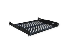 Value 19 – fiksuota lentyna, 440 x 350 mm, maks. 25 kg, 1U, U formos, juoda (26.99.0429)