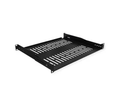 Value 19 – fiksuota lentyna, 440 x 400 mm, maks. 25 kg, 1U, U formos, juoda (26.99.0430)
