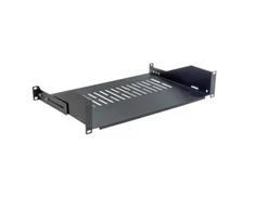 Value 19 – fiksuota lentyna, 485 x 300 mm, 2U, maks. 25 kg, juoda (26.99.0408)