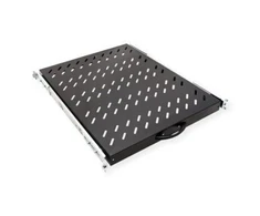 Value 19 – ištraukiama lentyna spintelėms, 1U, su galimybe prailginti, 420 x 568 mm, maks. apkrova 25 kg (26.99.0415)