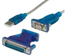 Vertė VALUE USB keitiklio laidas – nuoseklusis+DB9/25 adapteris