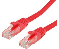 Value Vertė VERTĖ - Patch- Kabelis - RJ- 45 (M) iki RJ- 45 (M) - 15 m - UTP - CAT 6a - formos, be Haken - raudona, RAL 3000 (21.99.1428)