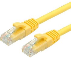 Value Vertė VERTĖ – Patch – Kabelis – RJ- 45 (M) iki RJ- 45 (M) – 20 m – UTP – CAT 6a – formos, be Haken – geltona, RAL 1004 (21.99.1439)