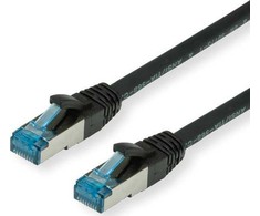 Value Vertė VERTĖ - Patch- Kabelis - RJ- 45 (M) iki RJ- 45 (M) - 7 m - SFTP, PiMF - CAT 6a - be halogenų, formos, be Haken, ant žemės - juodas (1966 99 21)