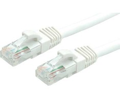 Value Vertė VERTĖ – Patch kabelis – RJ-45 (M) – RJ-45 (M) – 20 m – UTP – CAT 6a – presuotas, lygus – baltas, RAL 9003 (21.99.1479)