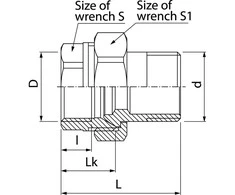 Valvex Žalvarinė jungtis 5/4" 4915500