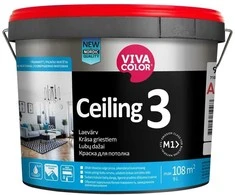 Vandeniniai dazai luboms VIVACOLOR Ceiling 3 Ap, 9 l, balti visiskai matiniai