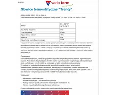 Varioterm Vario Term termostatinė galvutė Trendy GS.06-106C M30x1.5 blizgi balta 000M652A101