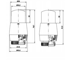 Varioterm Vario Term komplektas termostatyczny MASTER prawy juoda mat EMAGS0224CFK/P