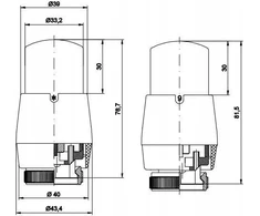 Varioterm Vario Term komplektas termostatyczny MASTER lewy juoda mat EMAGS0224CFK/L