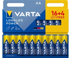 Bateria alkaiczna VARTA LR06 Longlife Power 16+4/blist.