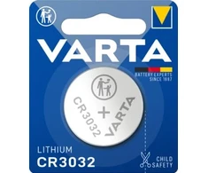 Varta CR3032, Vienkartinė baterija, CR3032, Šarminė, 3 V, 1 vnt., Plienas