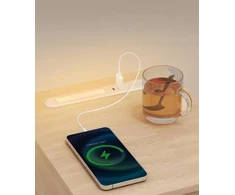 Songmics Naktinis staliukas su LED apšvietimu ir USB jungtimis