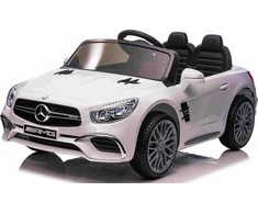 Ramiz Elektrinė mašina vaikams Mercedes Benz AMG SL65 S baltos spalvos