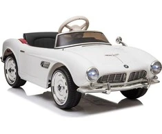 Autko BMW 507 Retro elektryczne vaikams Baltas roadster